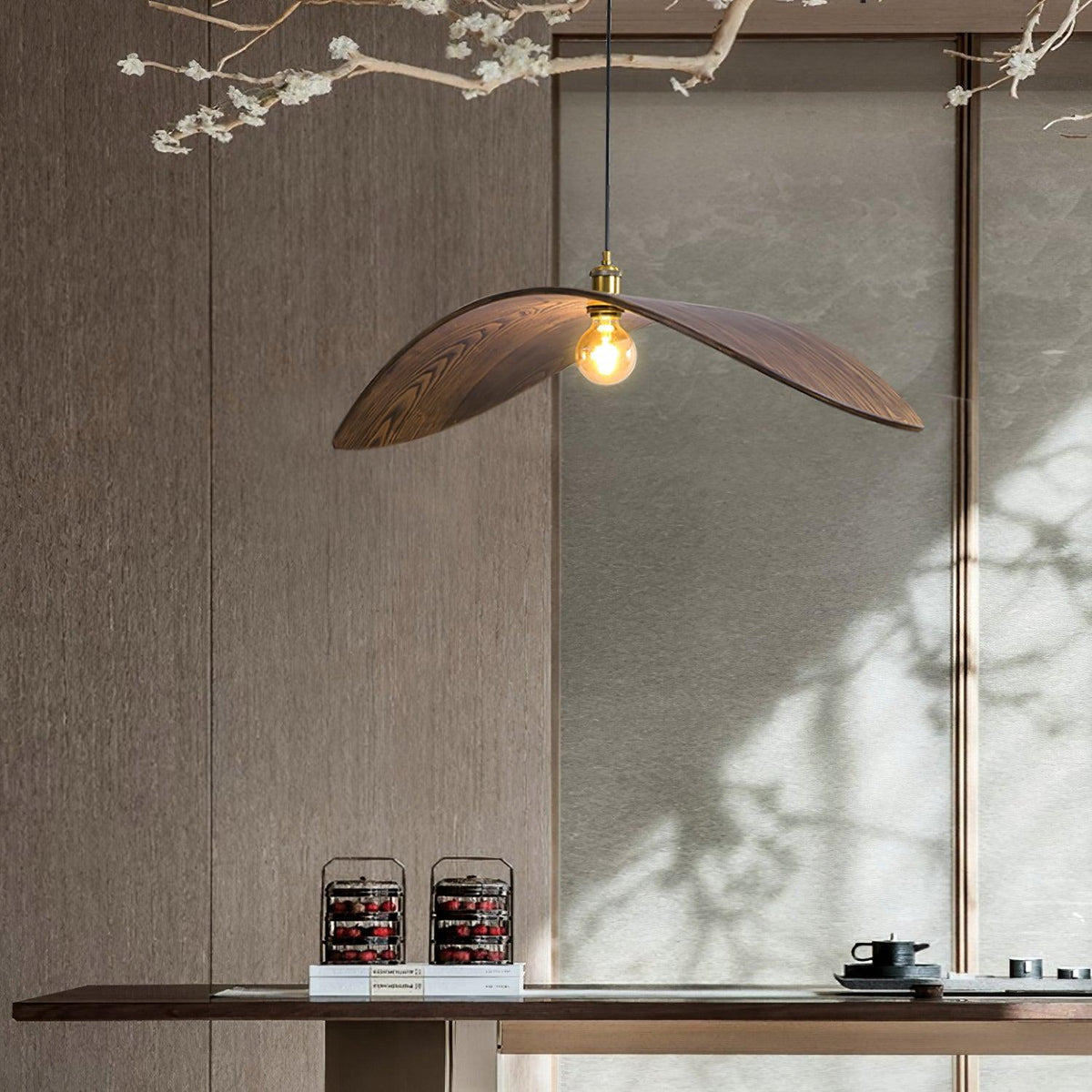 Palten Nordic Art Wooden Pendant Lamp