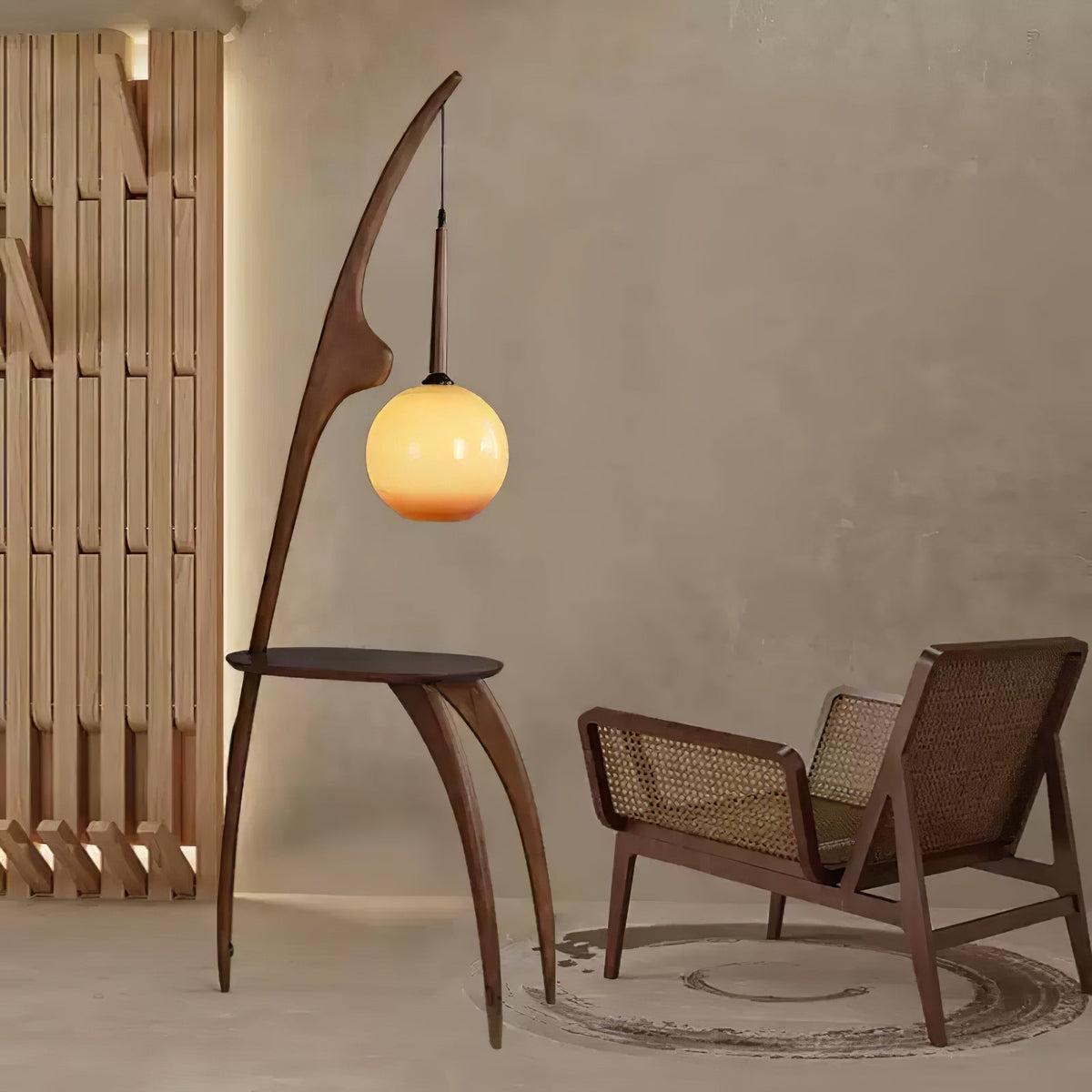 Selisora Curved Mantis Arm Floor Lamp