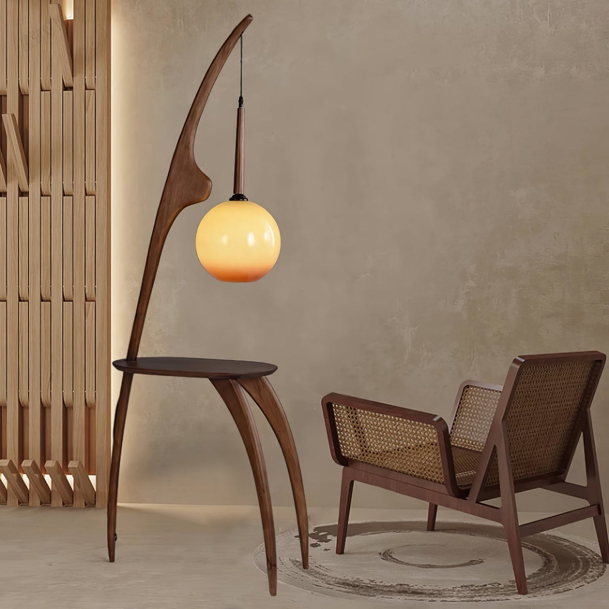 Selisora Curved Mantis Arm Floor Lamp