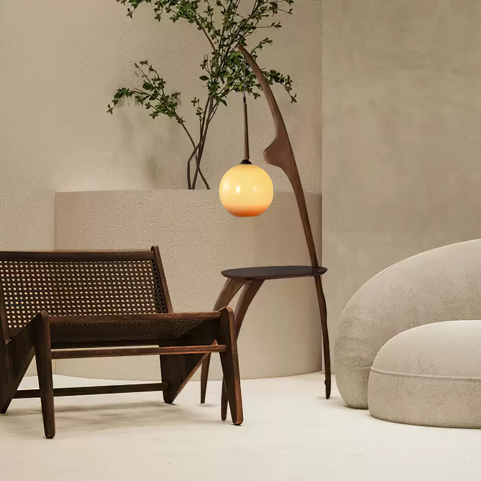 Selisora Curved Mantis Arm Floor Lamp