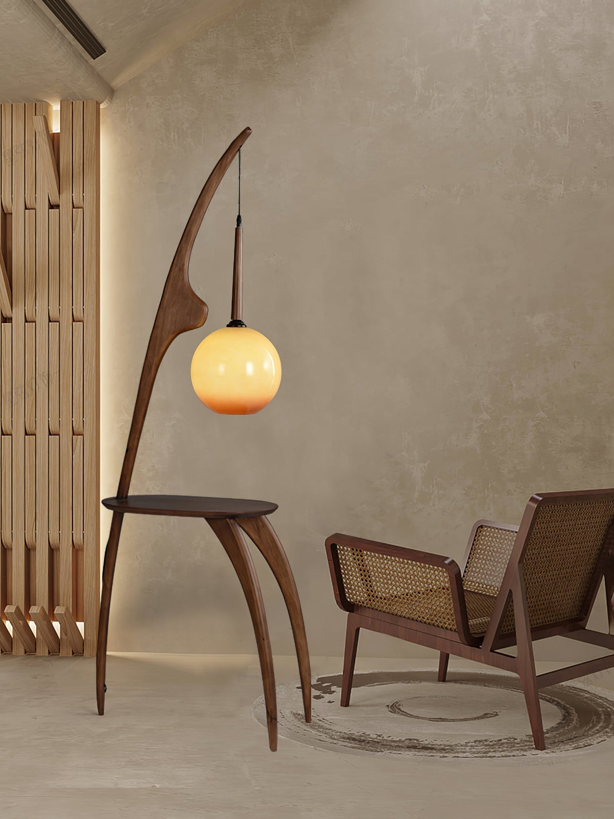 Selisora Curved Mantis Arm Floor Lamp