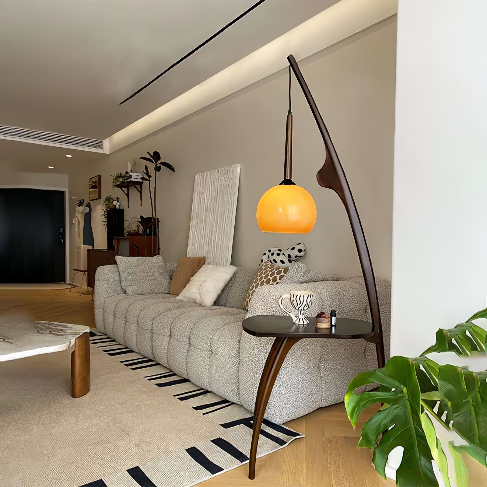 Selisora Curved Mantis Arm Floor Lamp