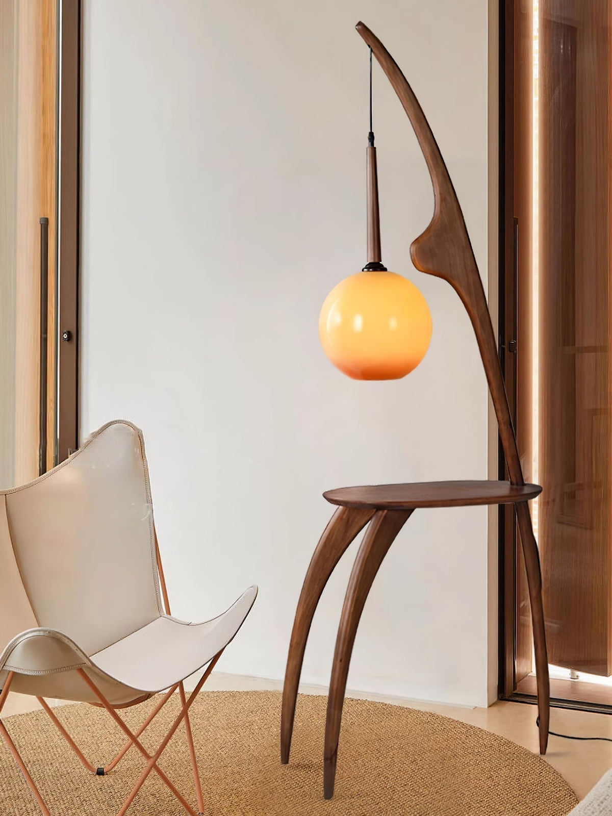 Selisora Curved Mantis Arm Floor Lamp