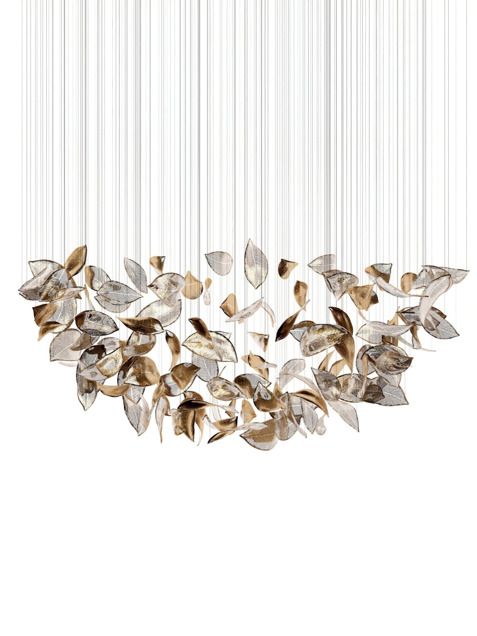 Darien Iridescent Leaf Pendant Light