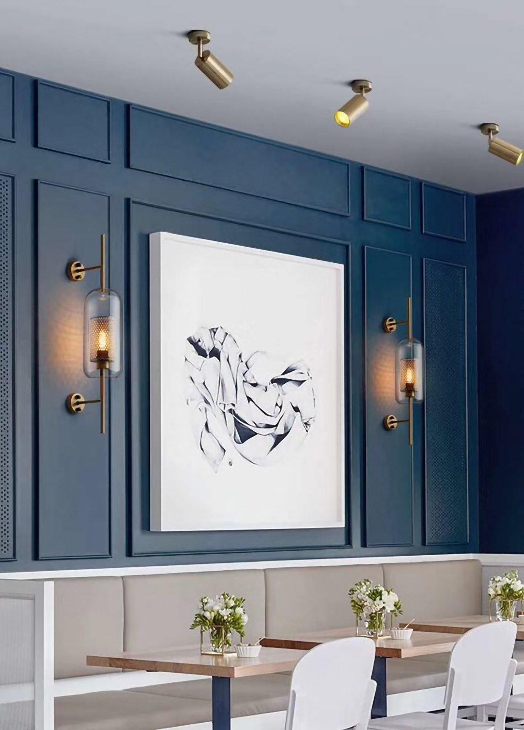 Ezveno Modern Minimalist Brass Ceiling Lamp
