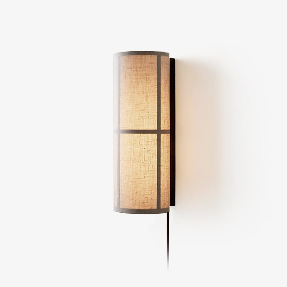 Seraniella Cylinder Nordic Art Plug-in Fabric Wall Lamp