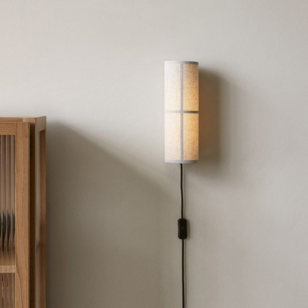 Seraniella Cylinder Nordic Art Plug-in Fabric Wall Lamp