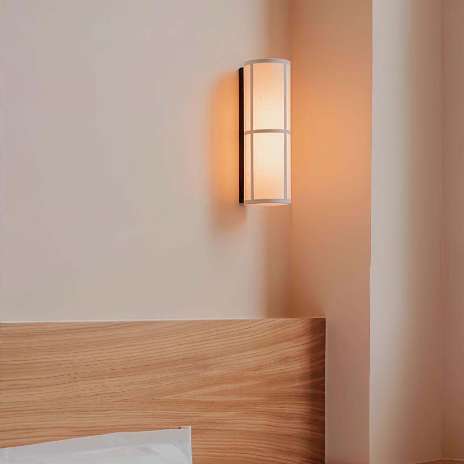 Mirinella Wall Lamp Cylinder Fabric Soft Glow