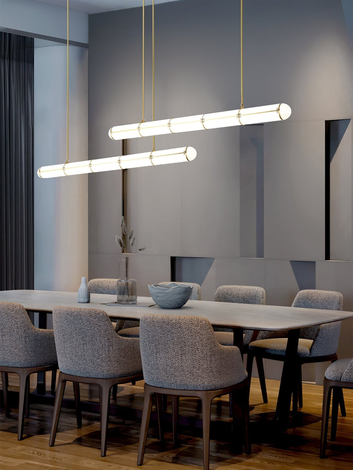 Rivenette Pendant Light Cylindrical Endless Dining