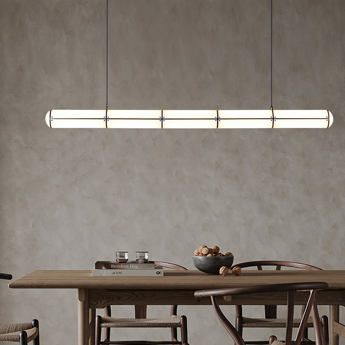 Rivenette Pendant Light Cylindrical Endless Dining