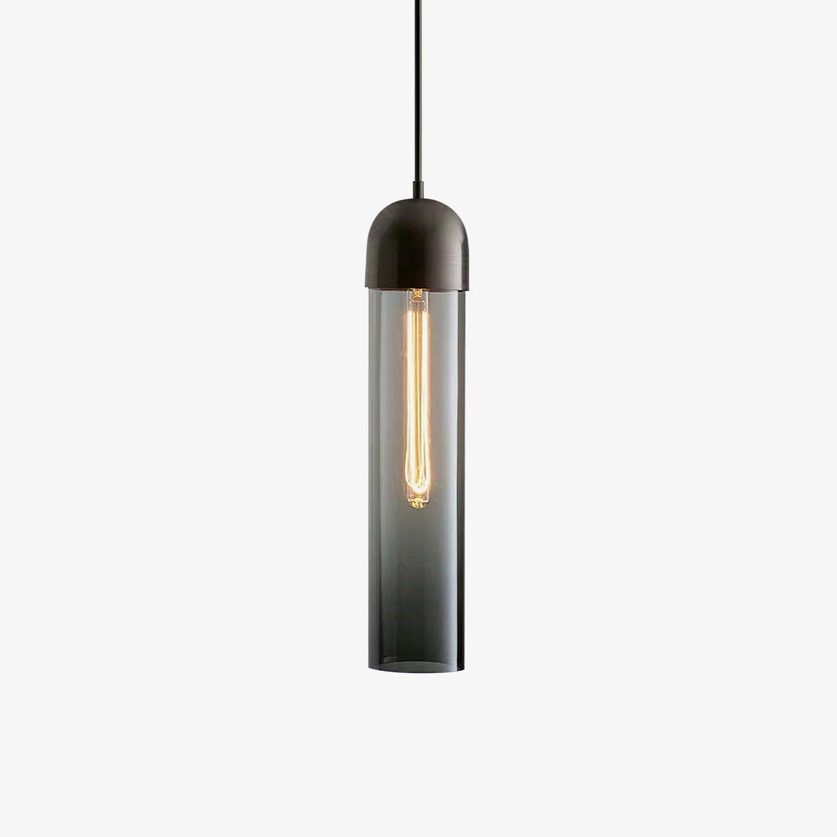 Eurcara Modern Minimalist Cylindrical Shape Glass Pendant Light