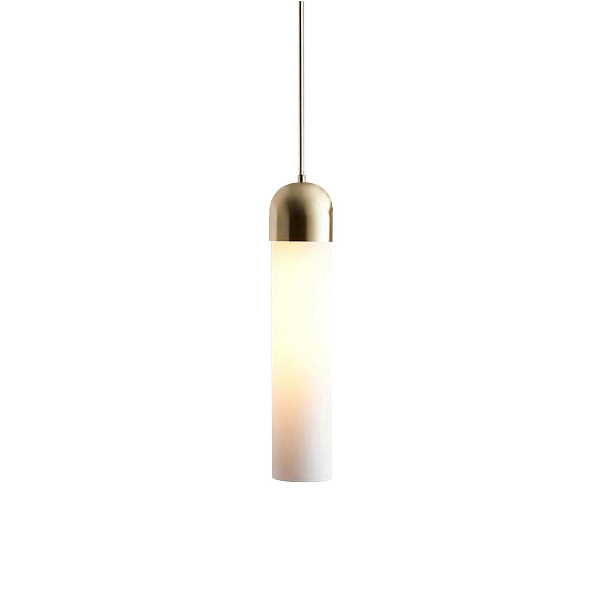 Eurcara Modern Minimalist Cylindrical Shape Glass Pendant Light
