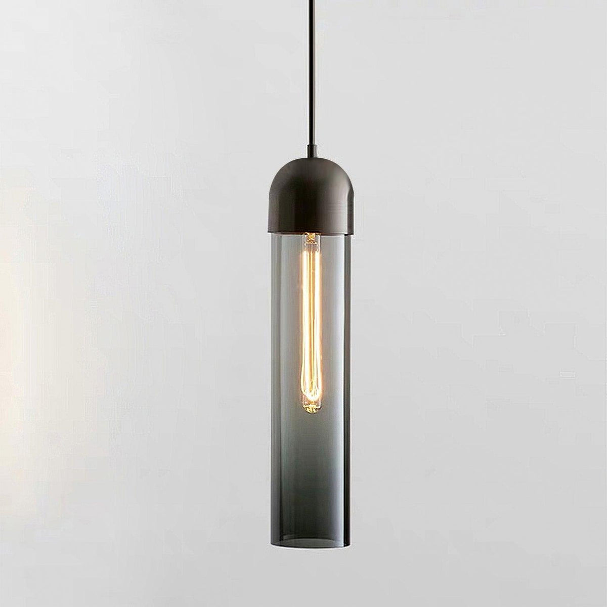 Eurcara Modern Minimalist Cylindrical Shape Glass Pendant Light
