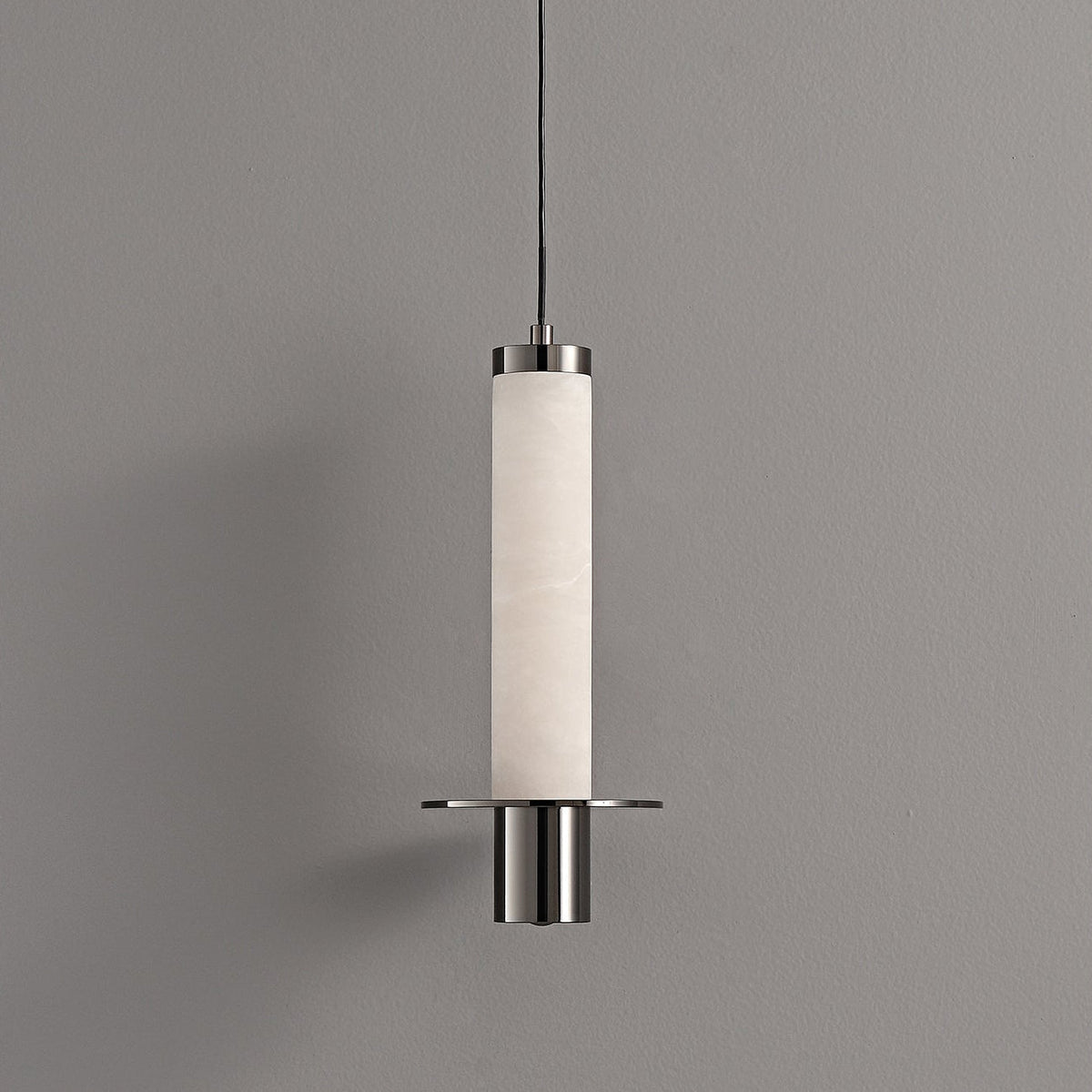 Eirenelia Slim Alabaster Cylindrical Pendant Lamp
