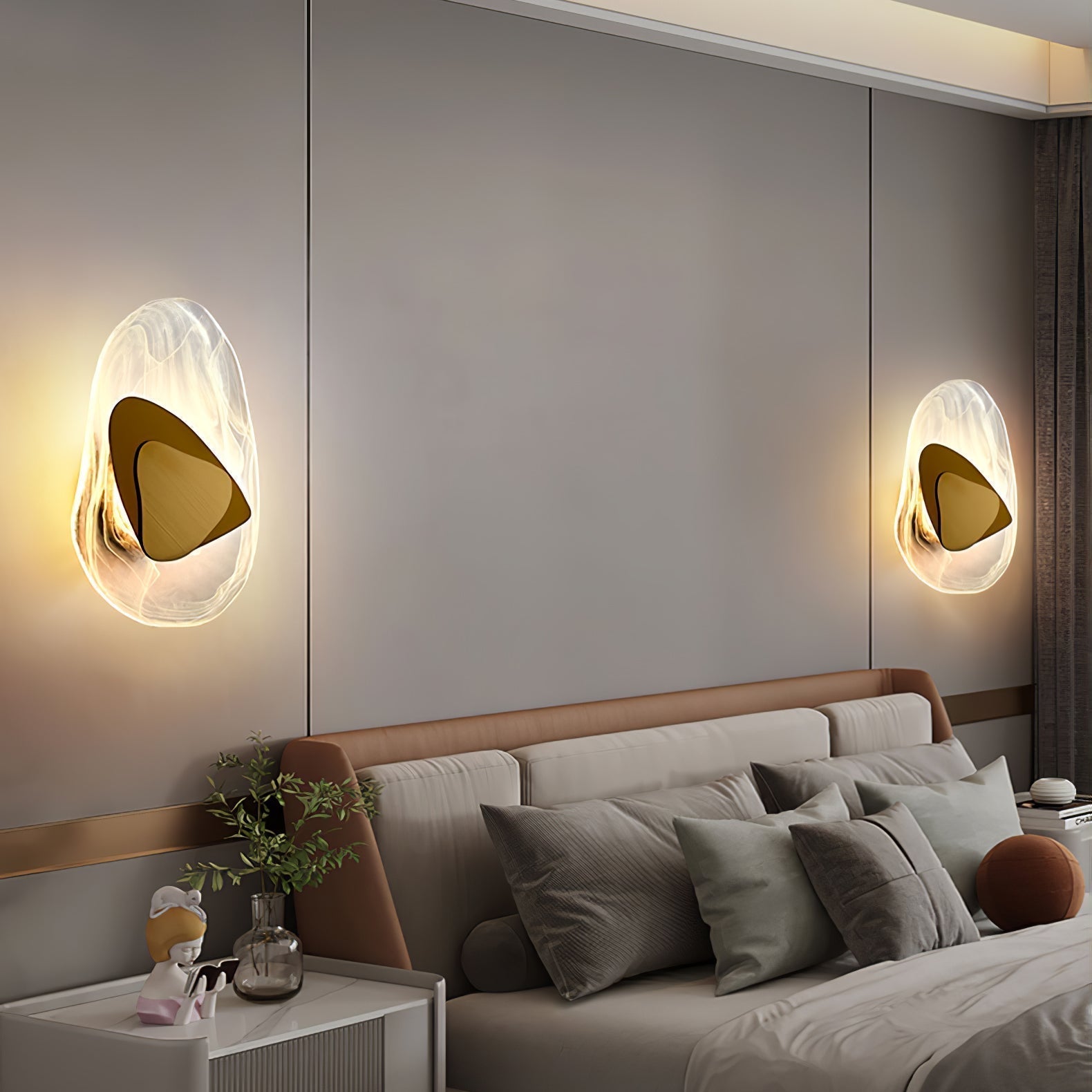 Gana Premium Nordic Art Glass Wall Lamp