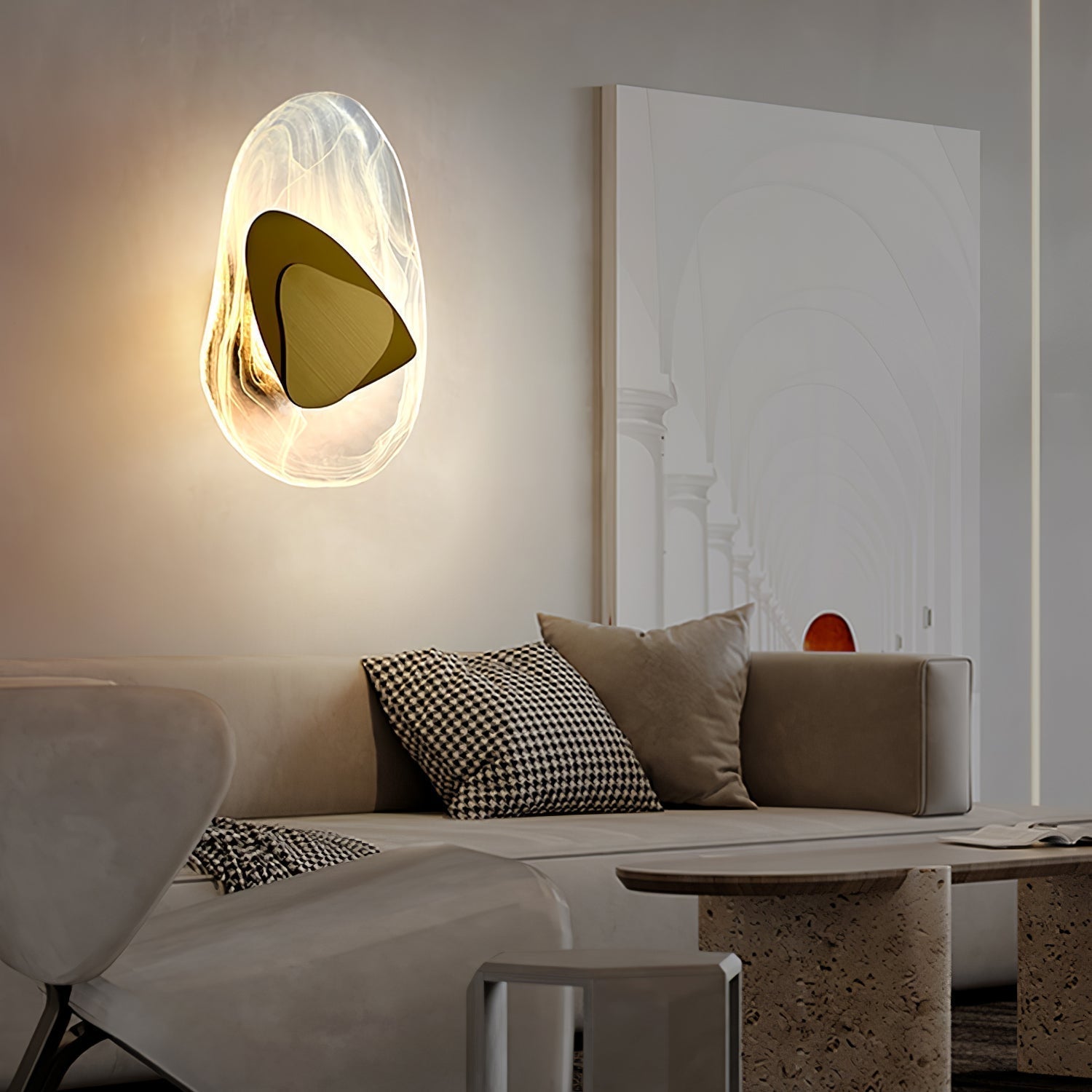 Gana Premium Nordic Art Glass Wall Lamp