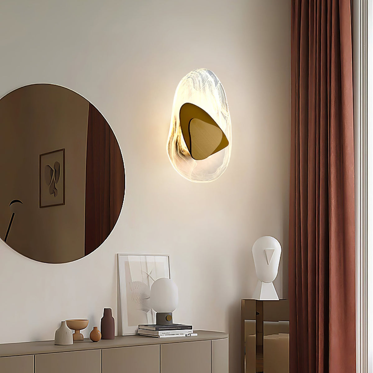 Gana Premium Nordic Art Glass Wall Lamp