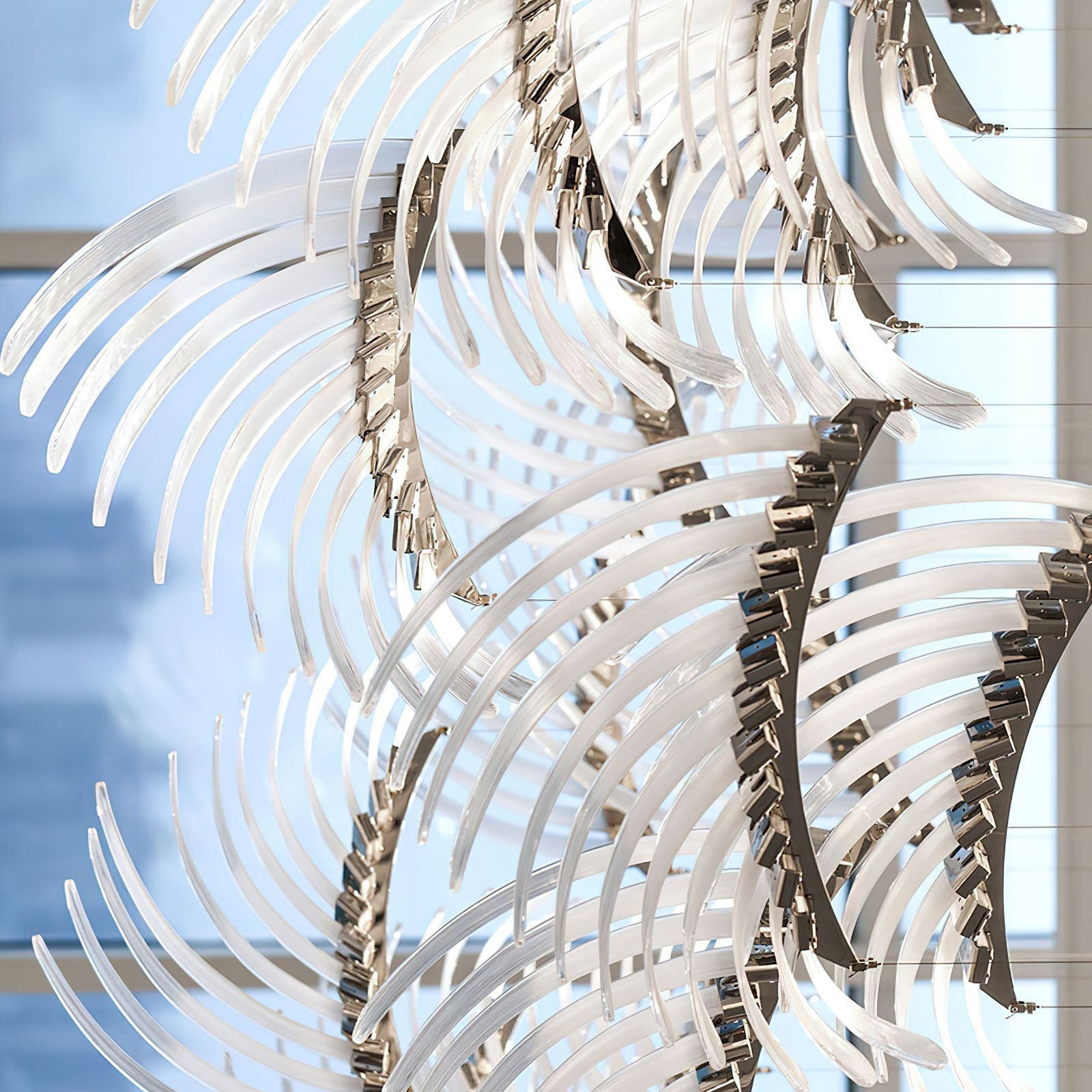 Eurrinia Glass Wing Cluster Chandelier