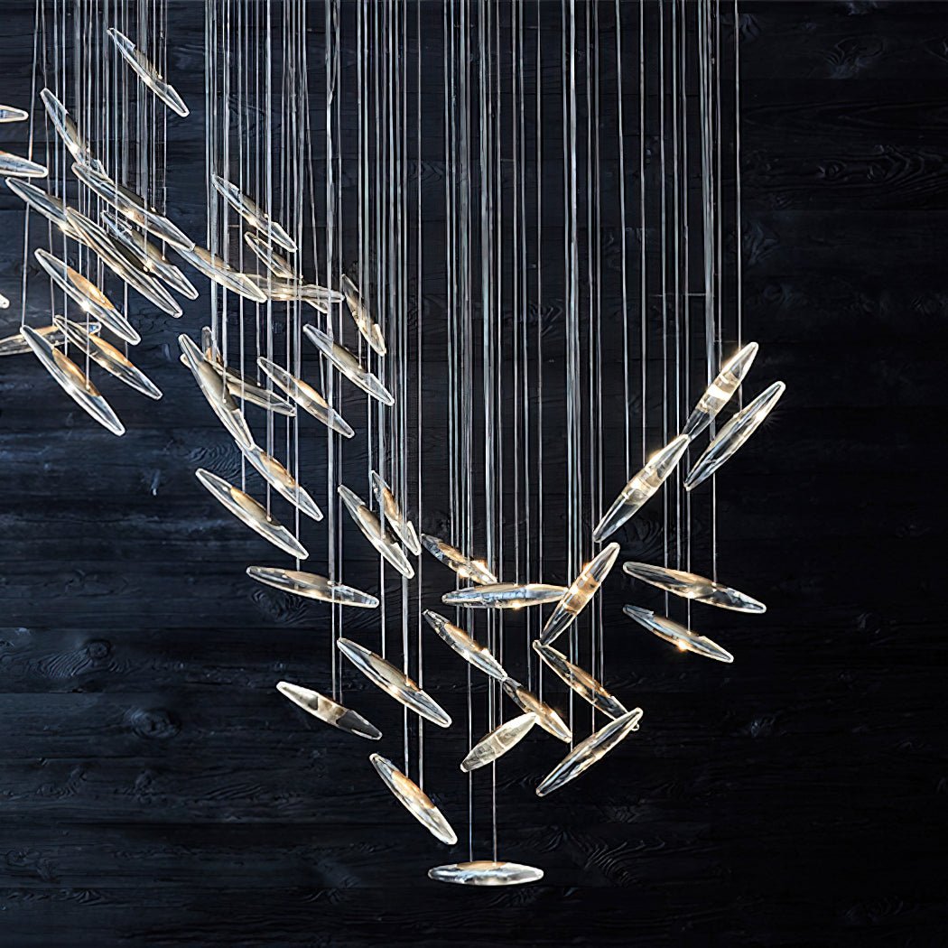 Hylor Luxury Moonlight Whispers Glass Chandelier