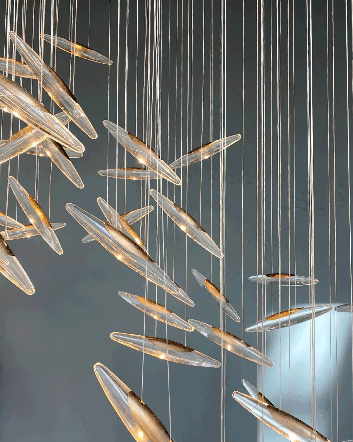 Hylor Luxury Moonlight Whispers Glass Chandelier