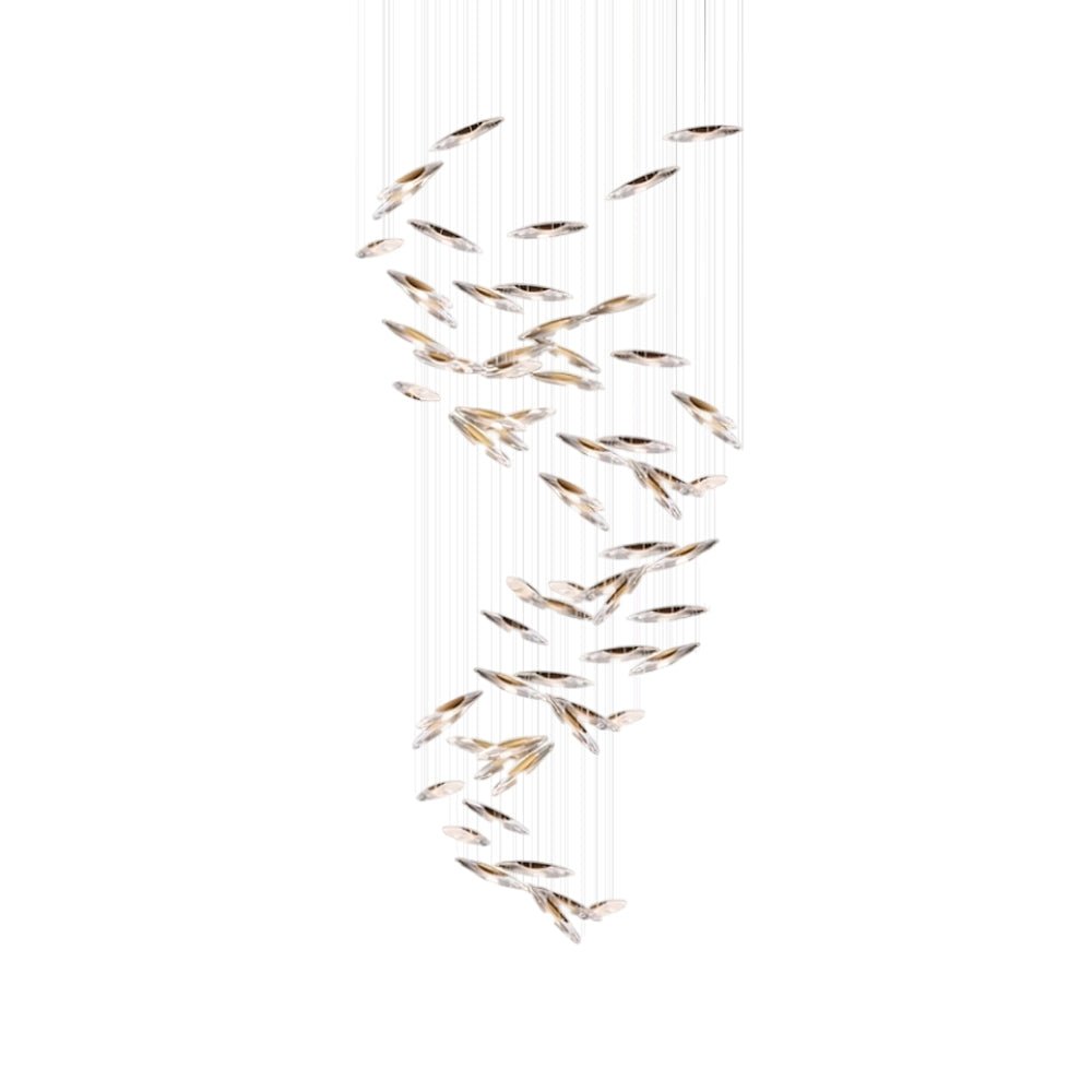 Hylor Luxury Moonlight Whispers Glass Chandelier