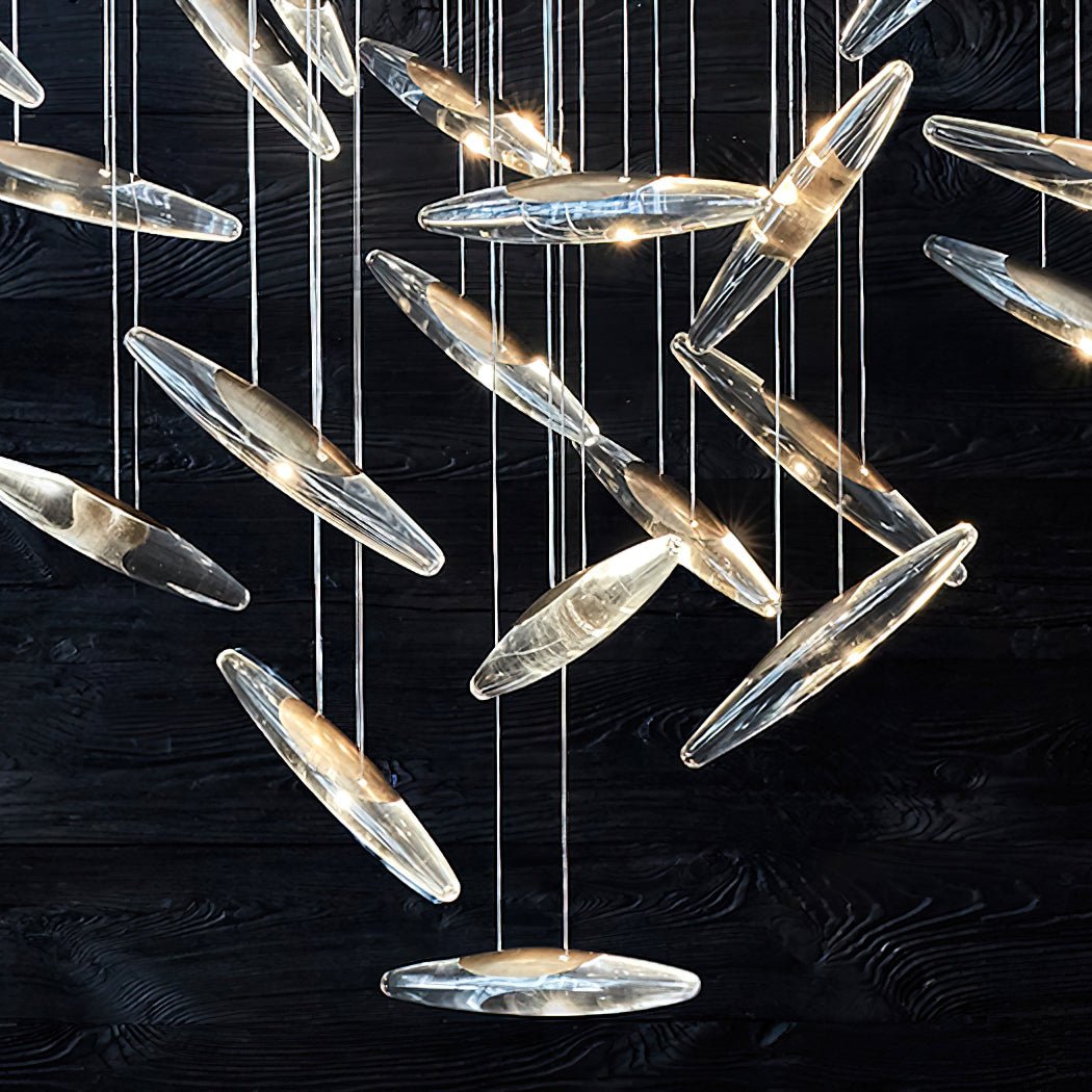Hylor Luxury Moonlight Whispers Glass Chandelier