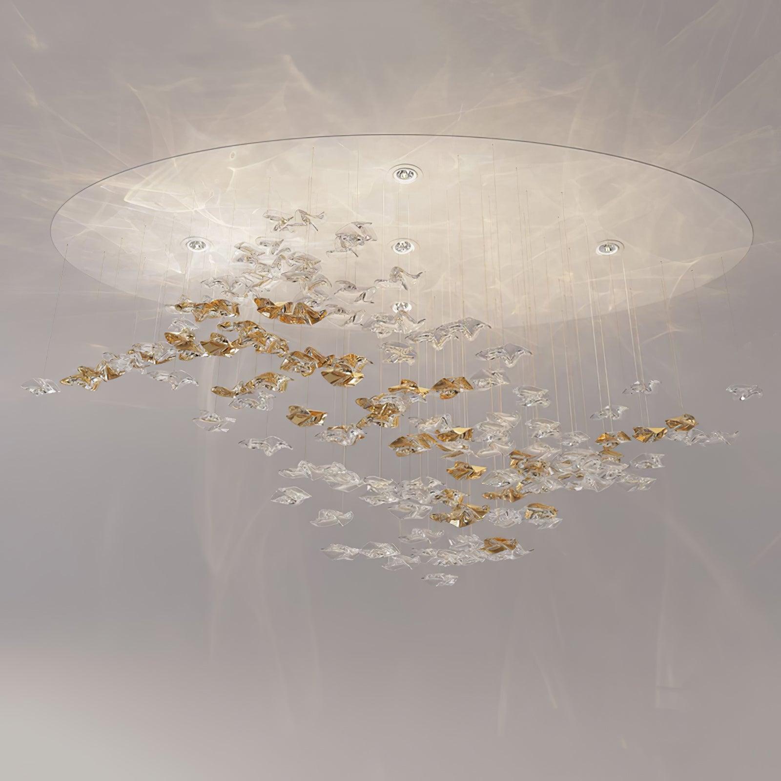Vecarisra Luxury Tidal Art Glass Pendants Lamp - Neutral Decor