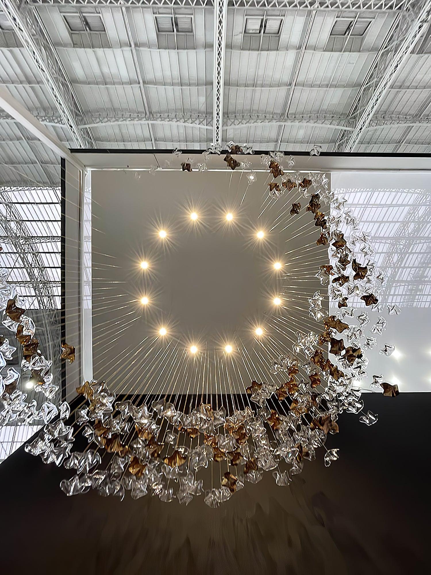 Velaise Luxury Tidal Art Glass Pendants Lamp