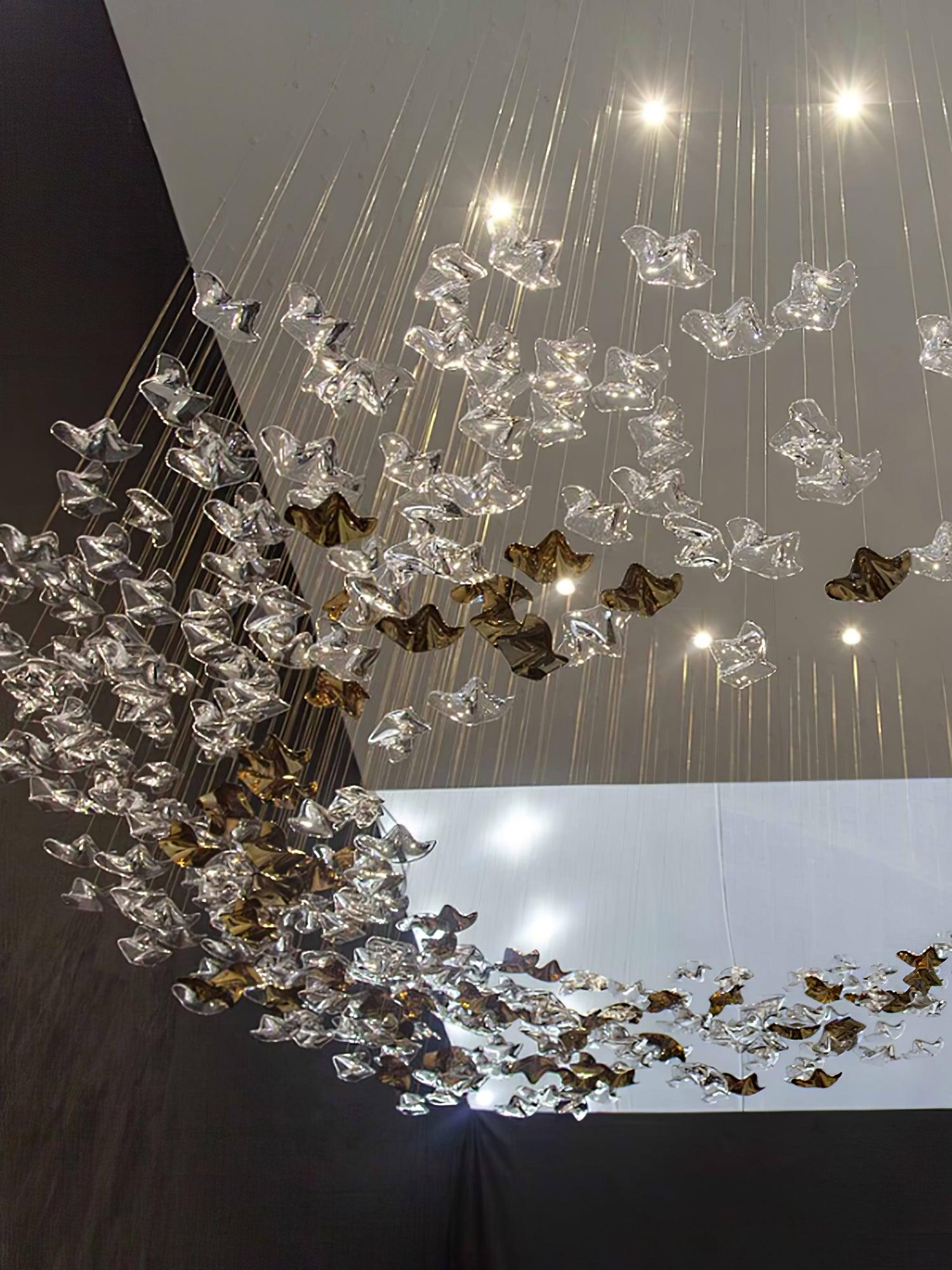 Velaise Luxury Tidal Art Glass Pendants Lamp