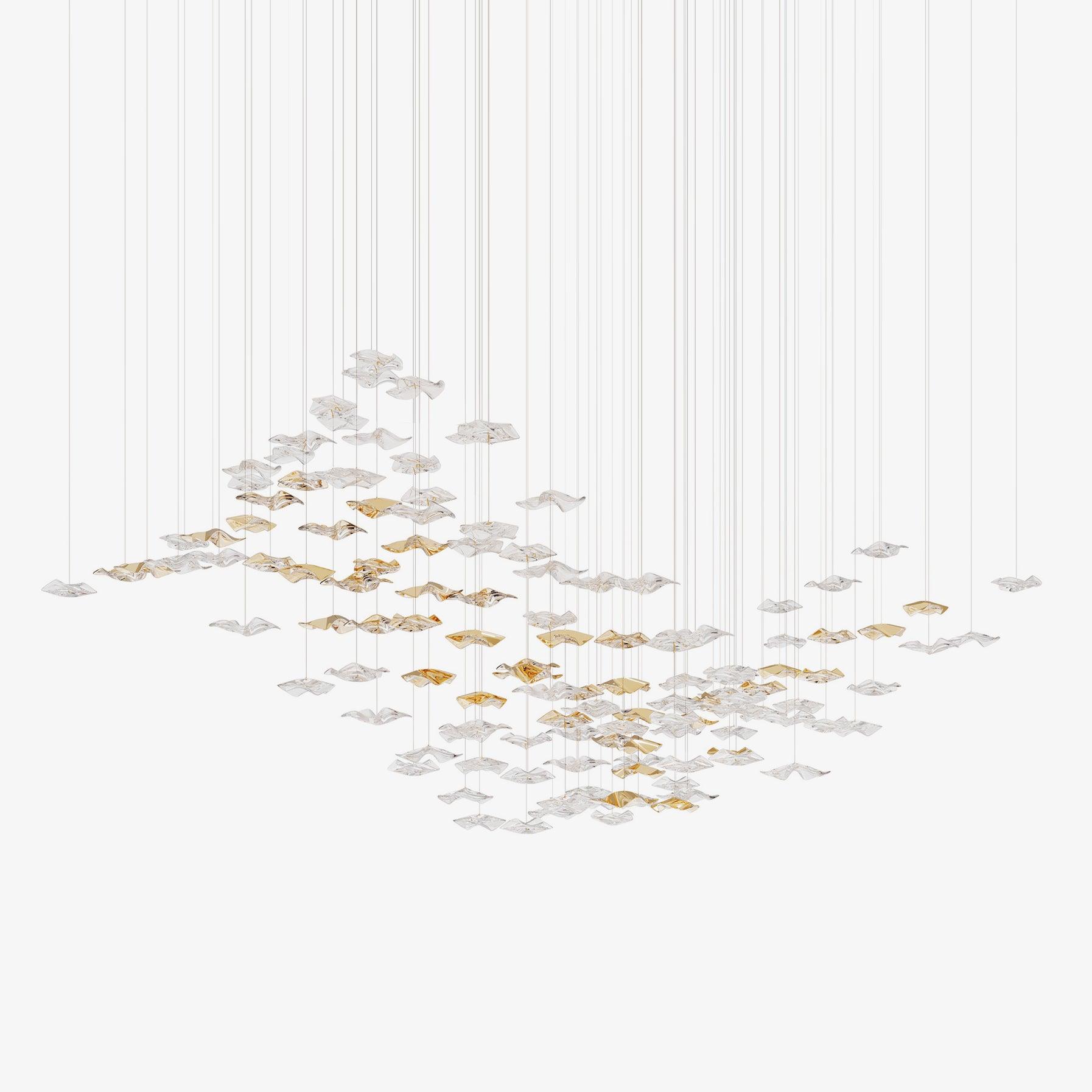Velaise Luxury Tidal Art Glass Pendants Lamp