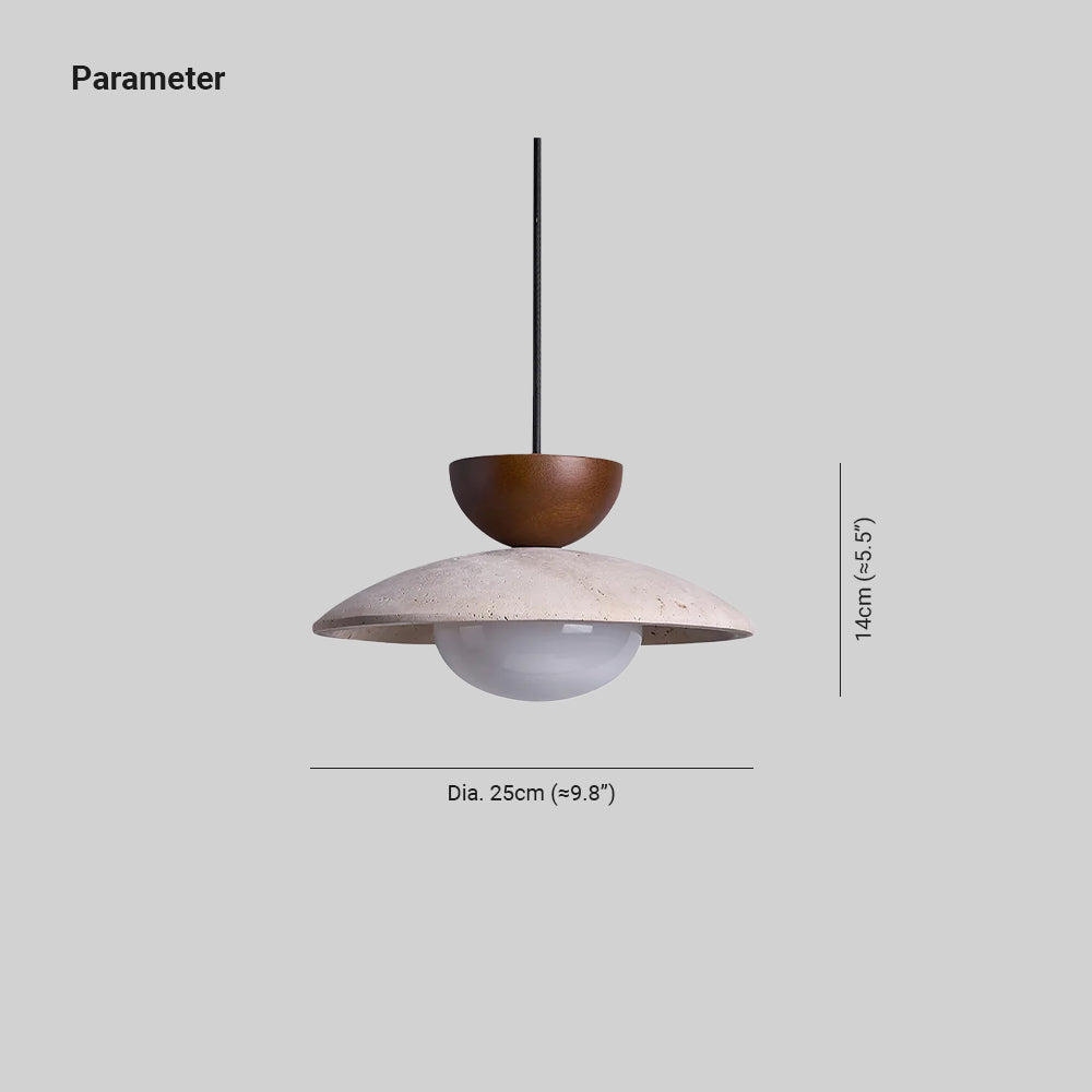 Cleo Travertine Pendant Lights - Neutral Decor