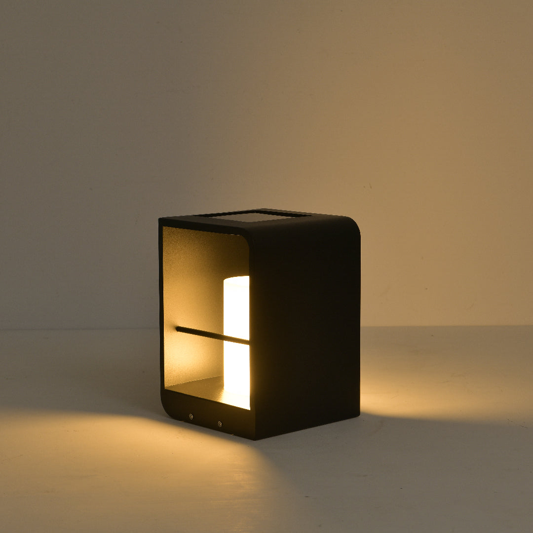 Ray Minimalist Cuboid Candle Outdoor Floor Lamp Garden - Neutral Decor