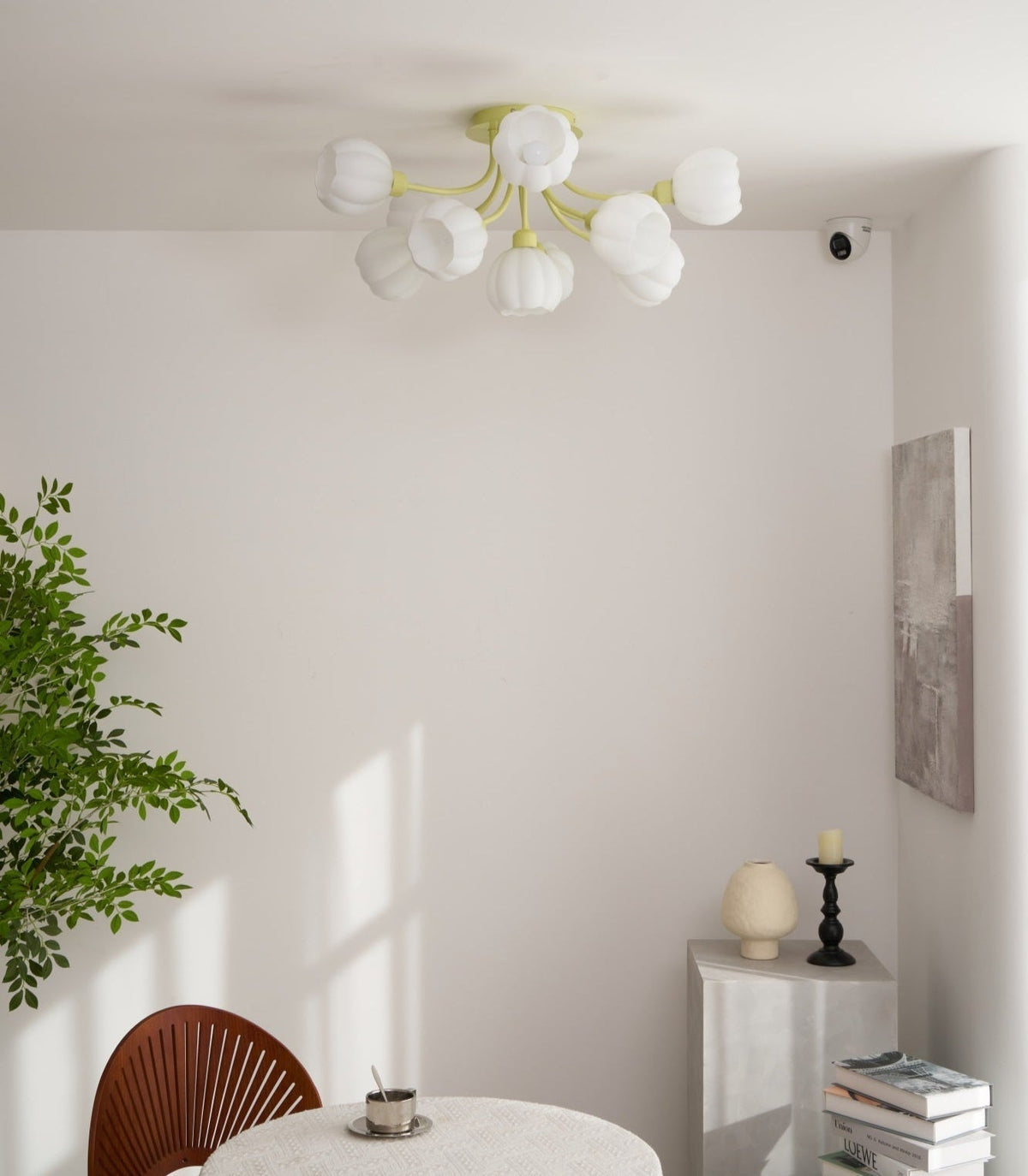 Zenorarae Elegance Matcha Glass Ceiling Lamp