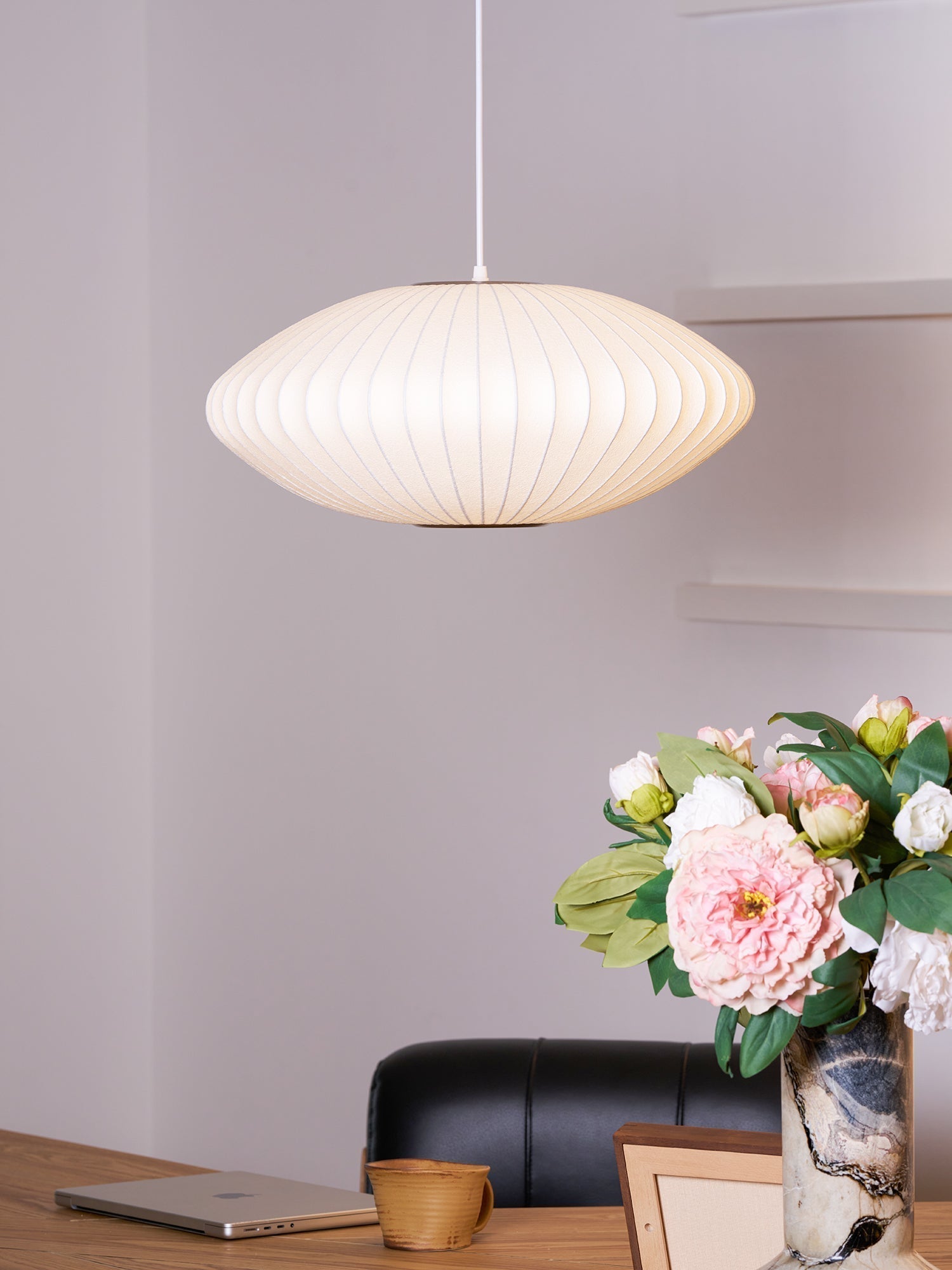 Nebula Bubble Mulberry Silk Pendant Lamp