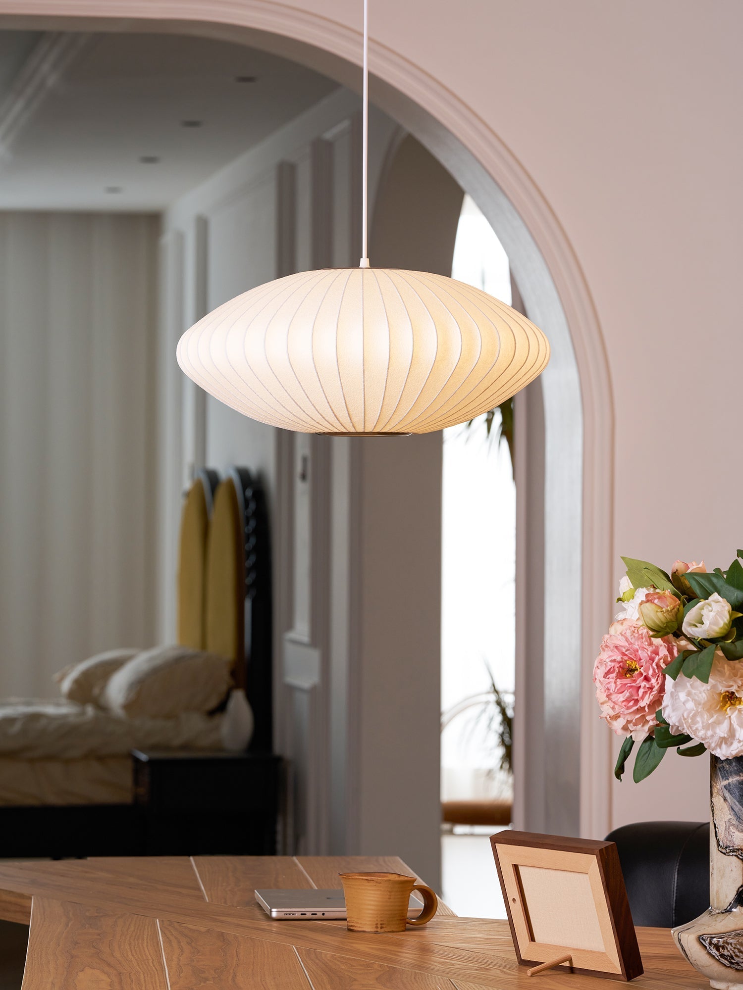 Nebula Bubble Mulberry Silk Pendant Lamp