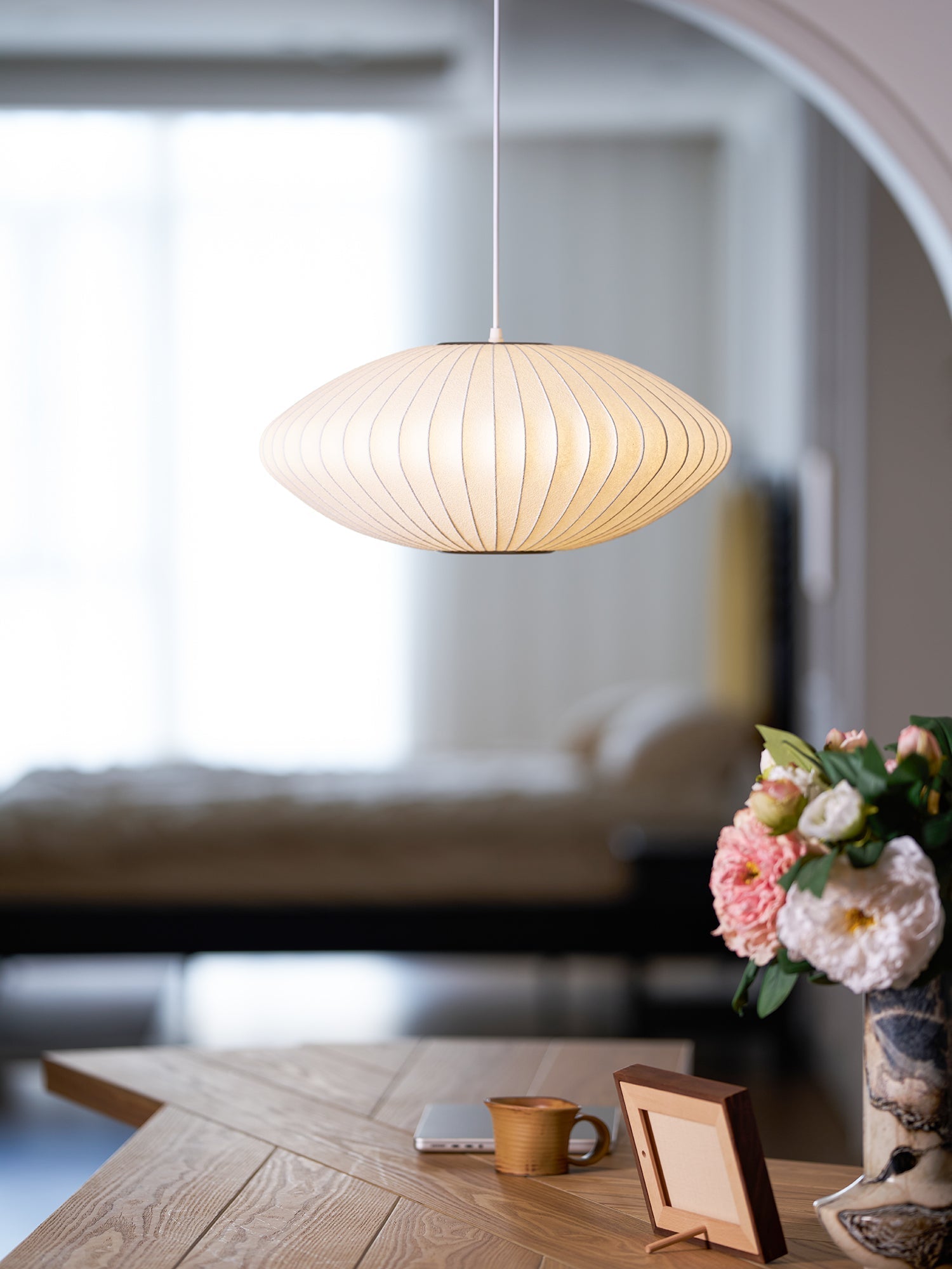 Nebula Bubble Mulberry Silk Pendant Lamp