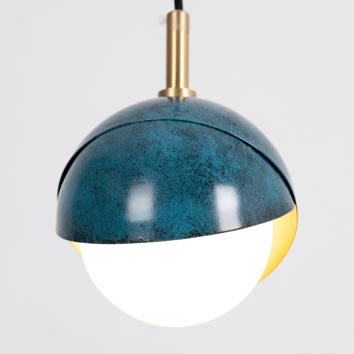 Jynara Pendant Lamp Brass Nested Opal Globe Modern