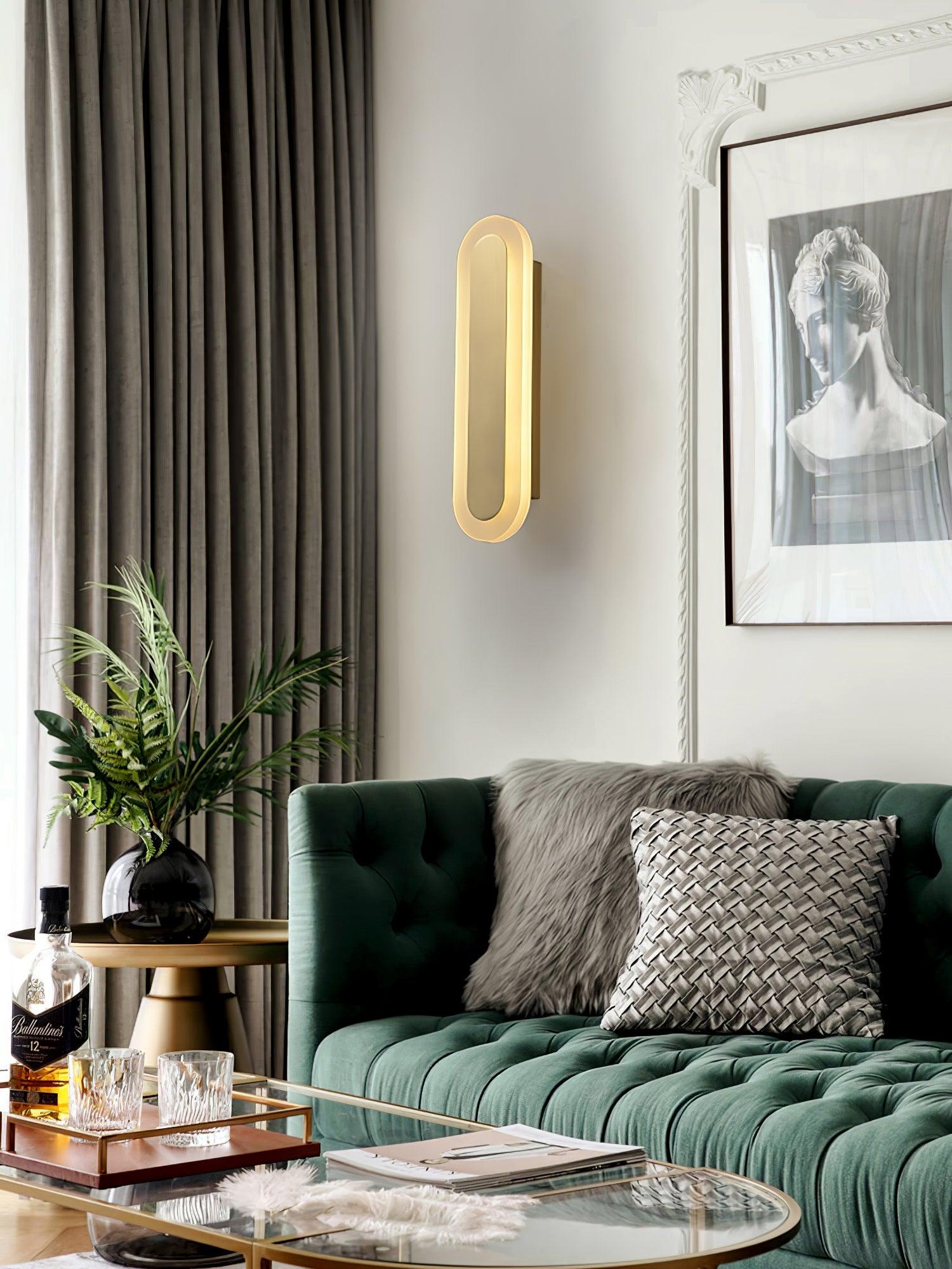 Solanelle Modern Minimalist Brass Wall Lamp