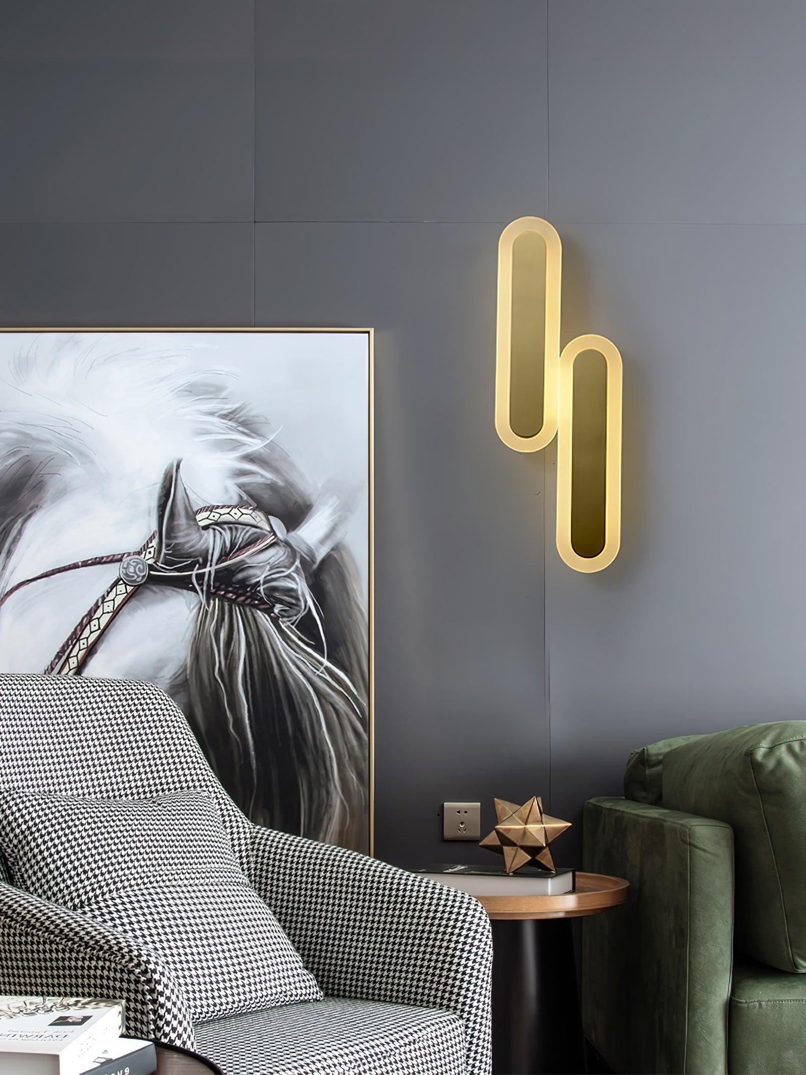 Solanelle Modern Minimalist Brass Wall Lamp