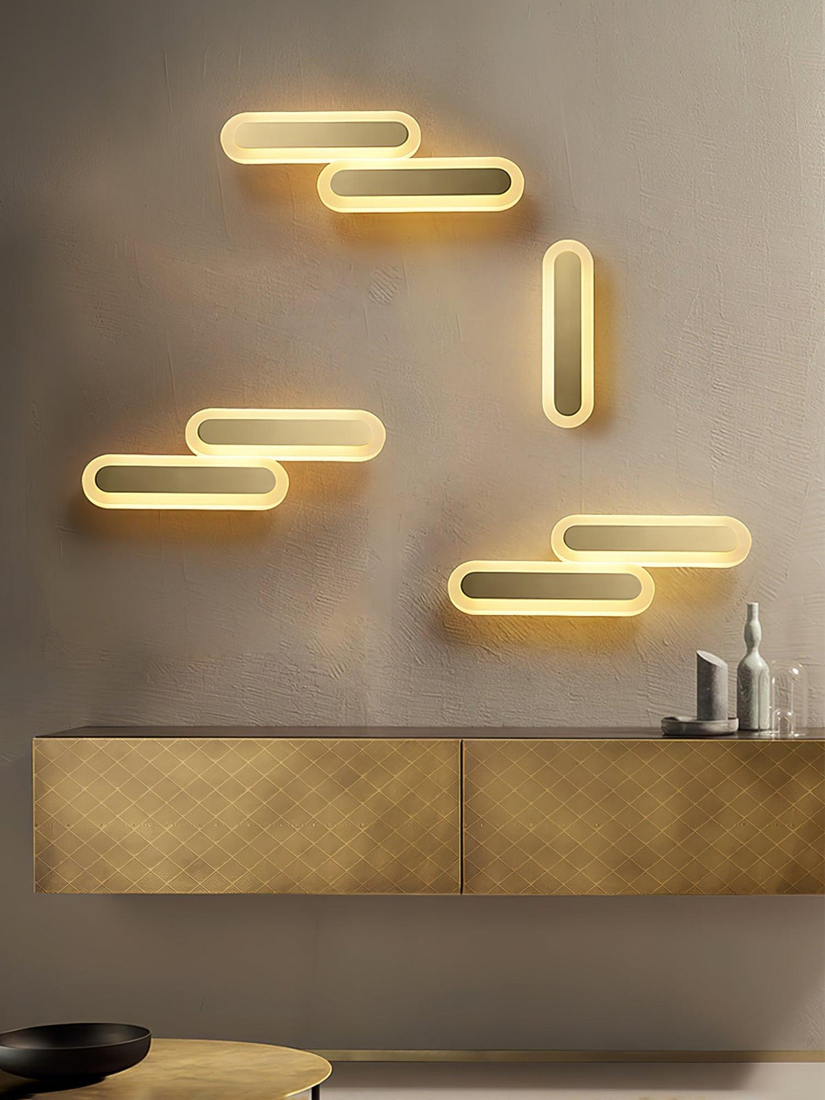 Solanelle Modern Minimalist Brass Wall Lamp