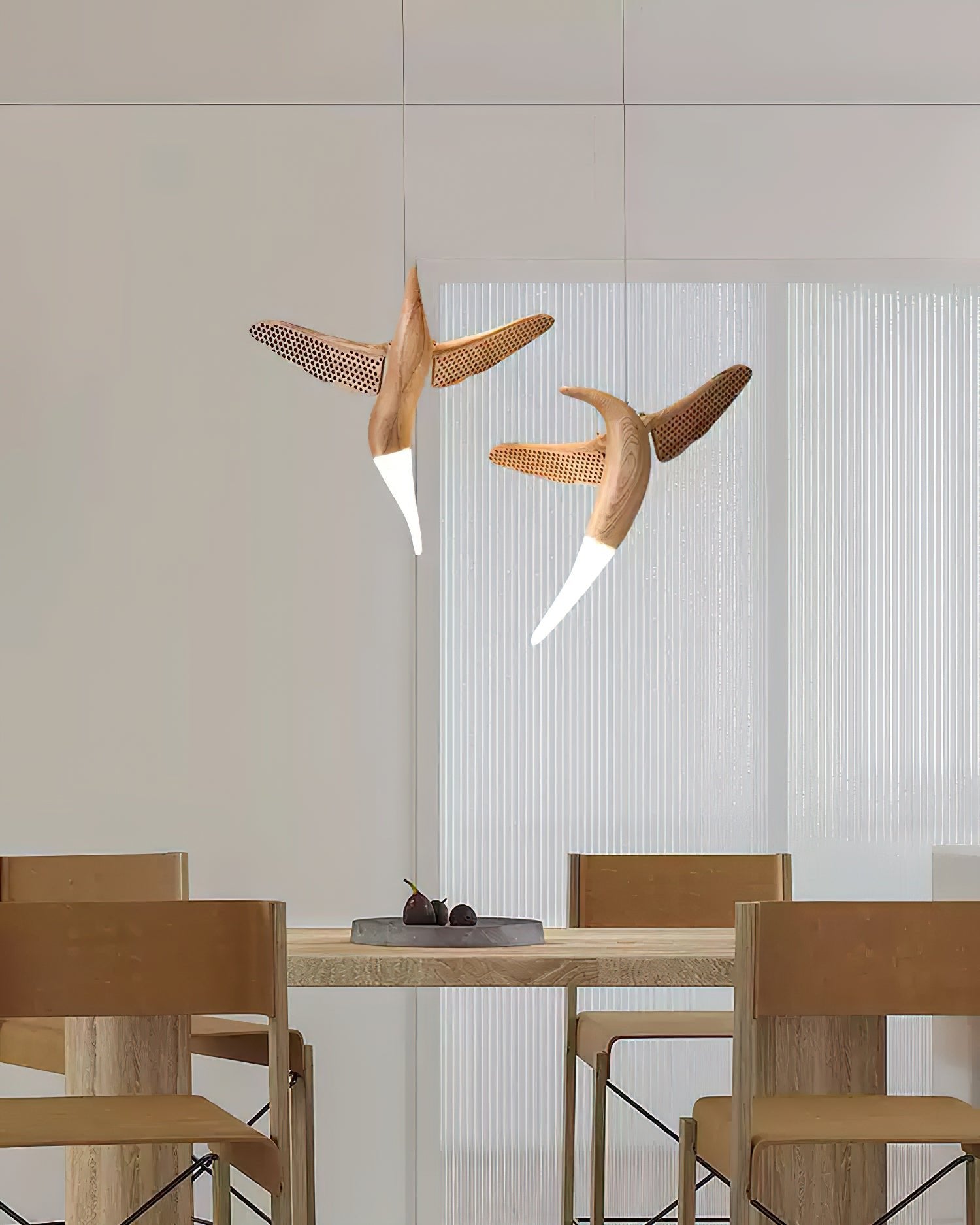 Elsilor Avian-Inspired Wood Pendant Light
