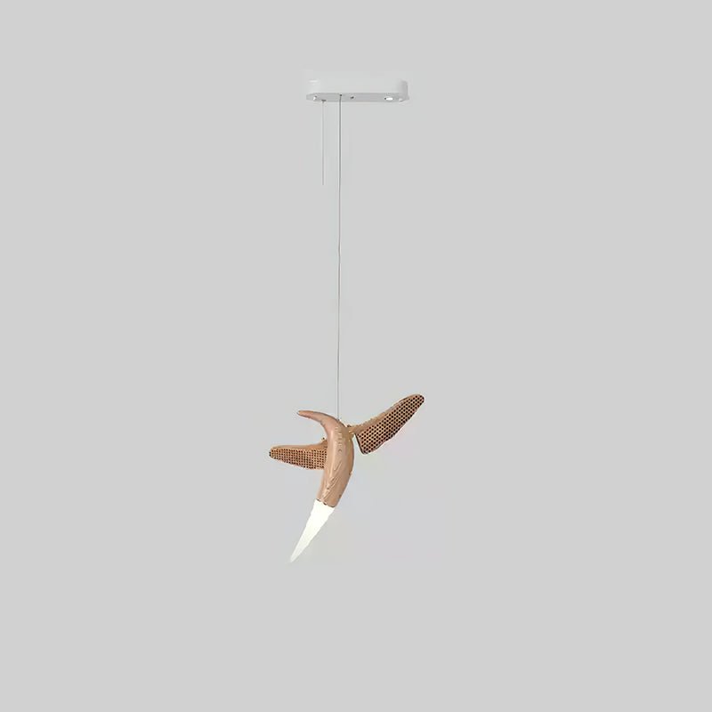 Elsilor Avian-Inspired Wood Pendant Light