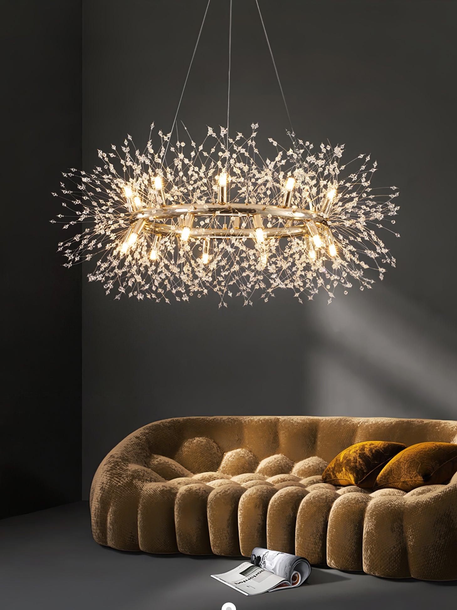 Arderian Chandelier Dandelion Round Stainless Steel