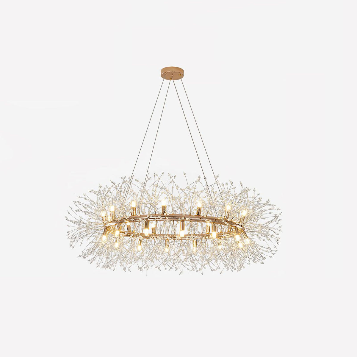 Arderian Chandelier Dandelion Round Stainless Steel
