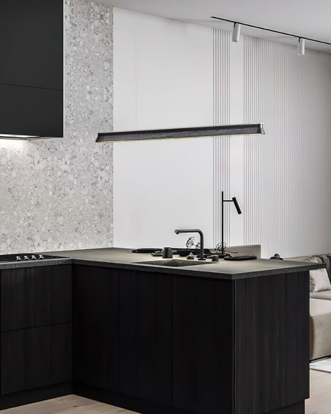 Aldeette Pendant Lamp Wooden Beam Minimalist