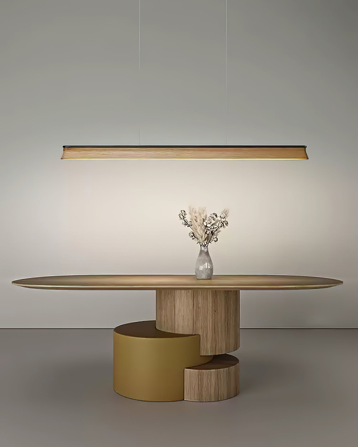 Aldeette Pendant Lamp Wooden Beam Minimalist