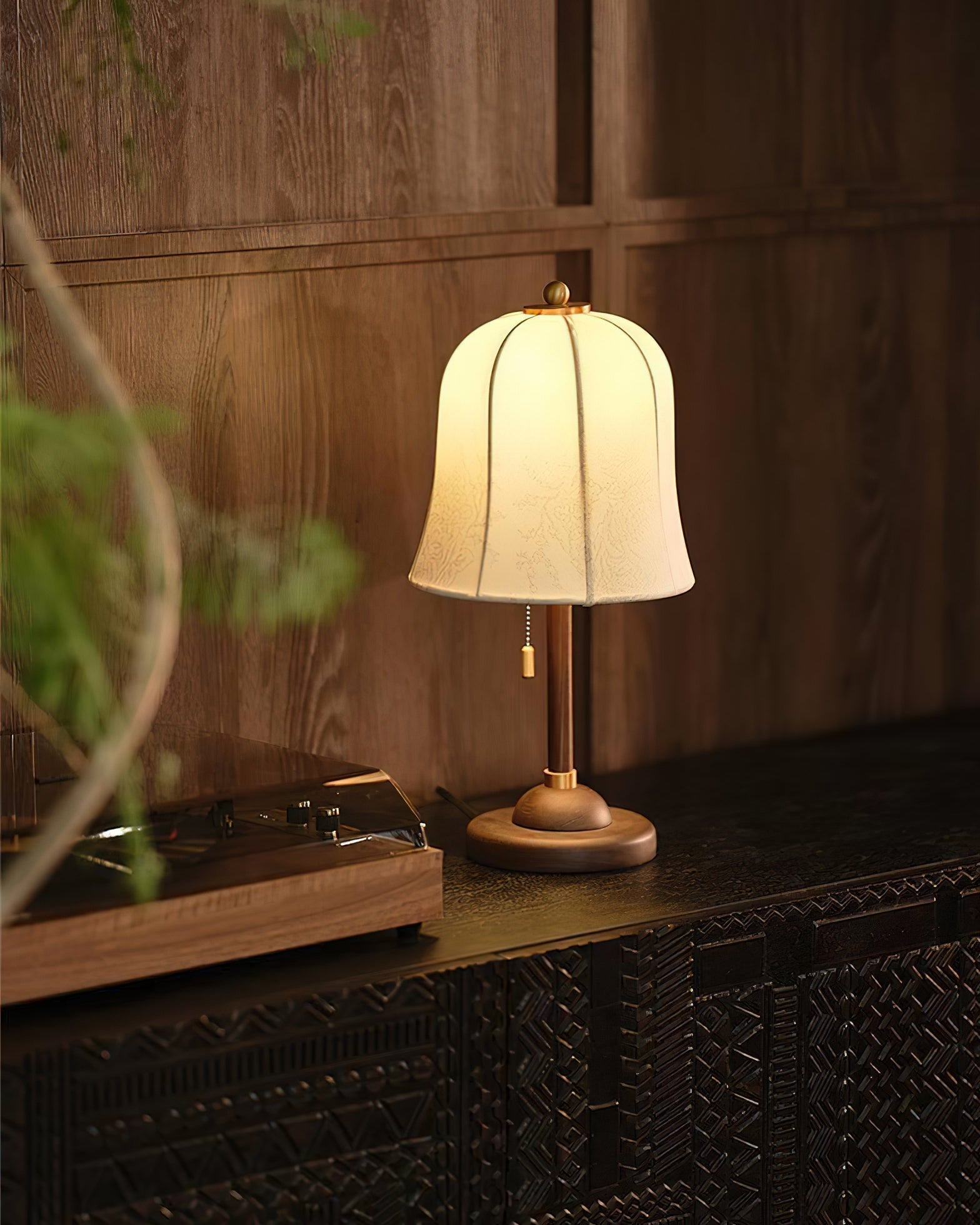 Ivelen Wabi-Sabi Wood Desk Lamp