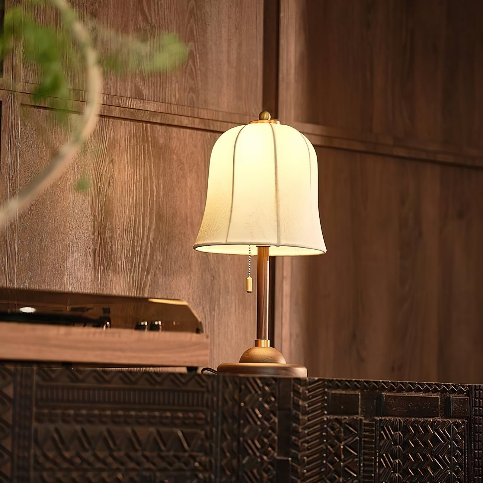 Ivelen Wabi-Sabi Wood Desk Lamp