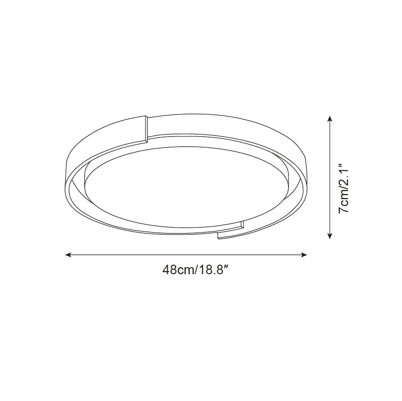 Juvio Minimalist Round Travertine Ceiling Light - Neutral Decor