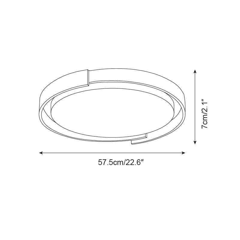Juvio Minimalist Round Travertine Ceiling Light - Neutral Decor